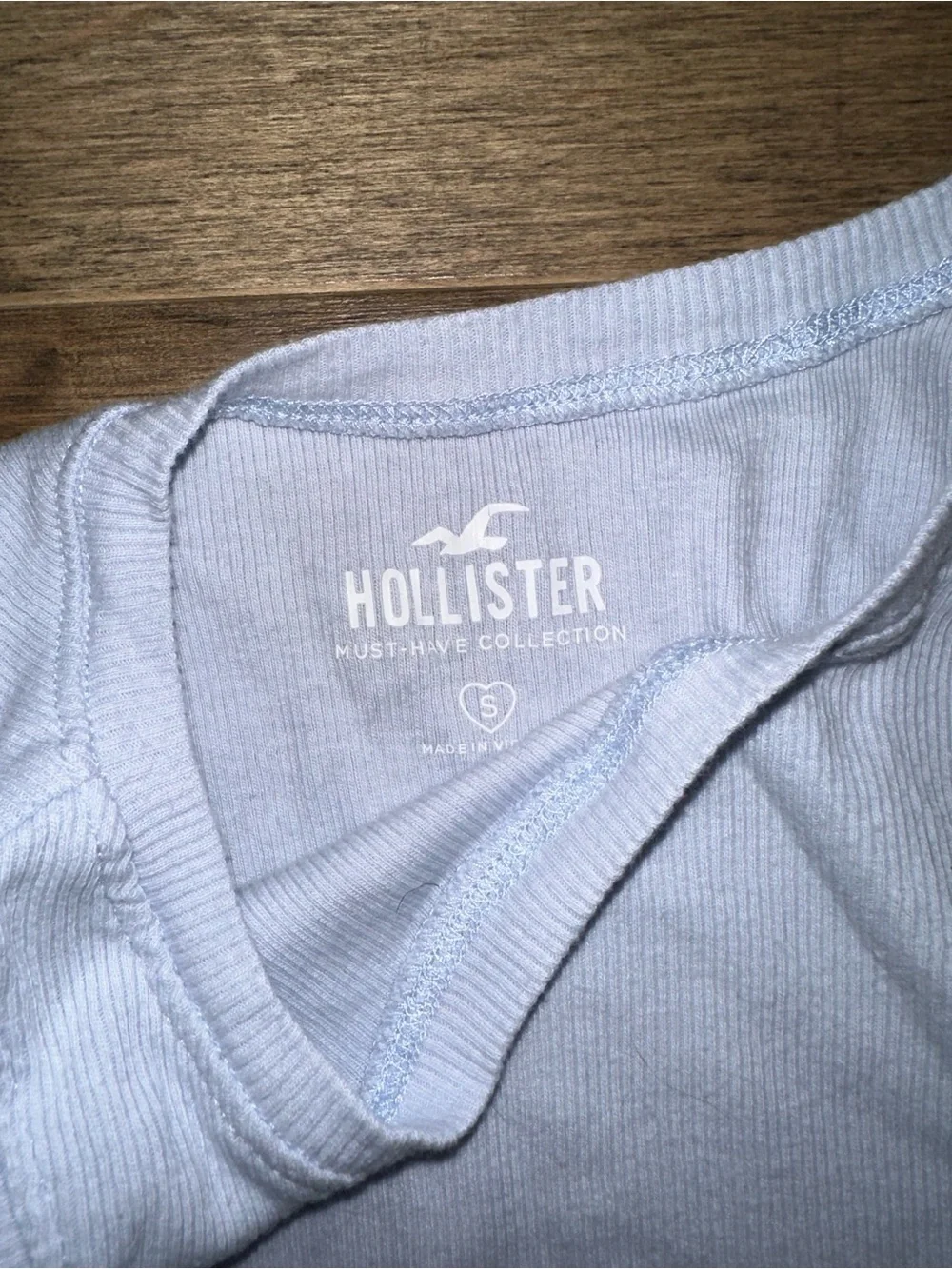 Blue Ribbed Tank Top - Picture 3 of 3